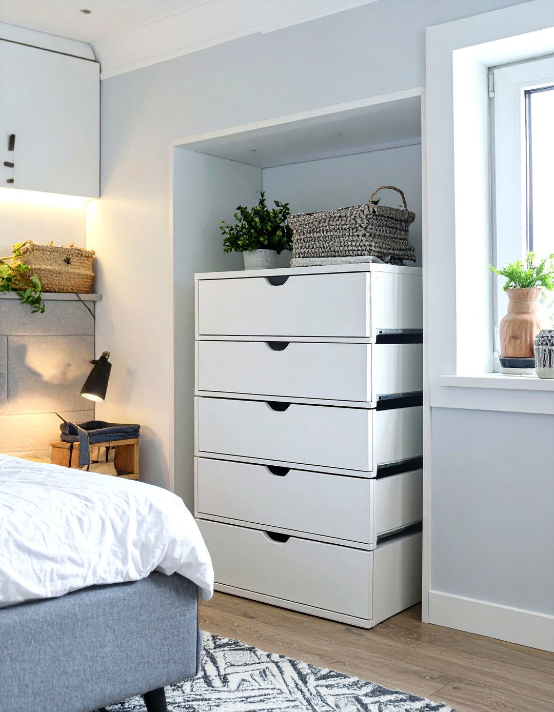 IKEA NORDLI Modular Chest of Drawers - 30 small bedroom storage ideas ikea