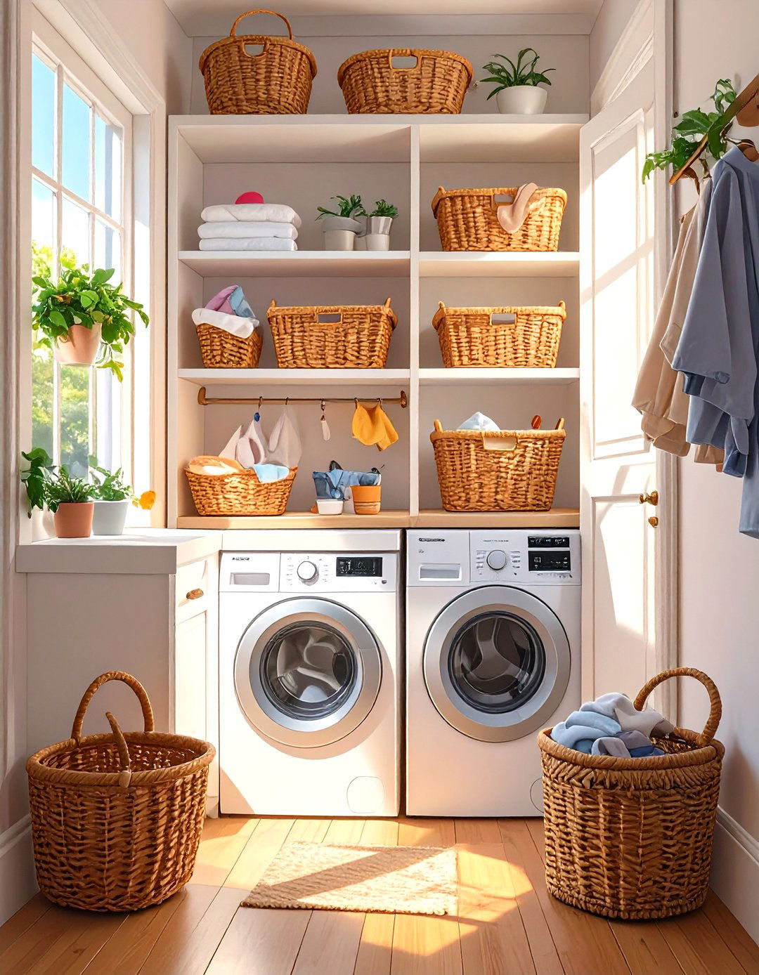 IKEA PLATSA System Over Appliances - 30 small laundry room ideas ikea