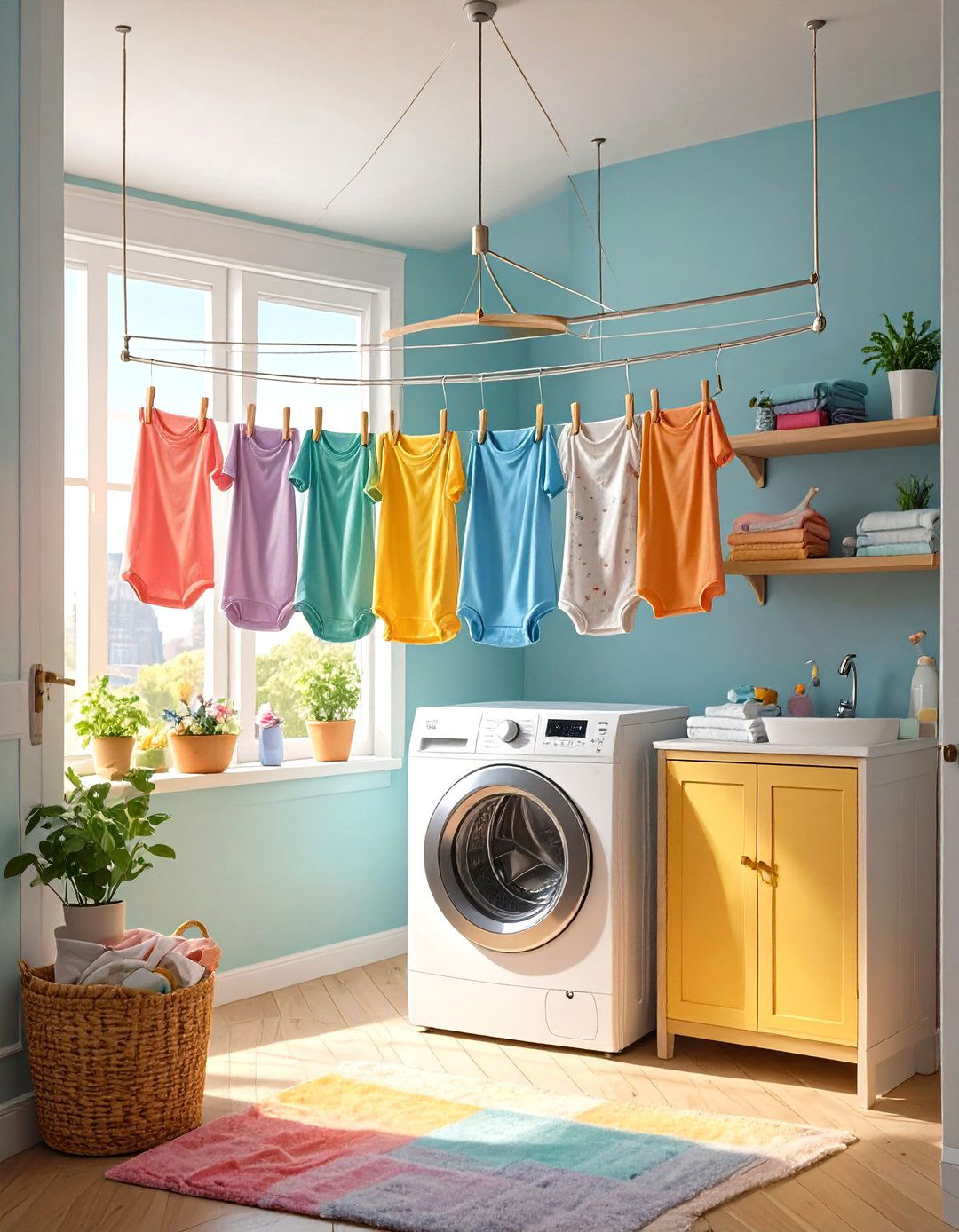 IKEA PRESSA Hanging Dryer for Small Items - 30 small laundry room ideas ikea