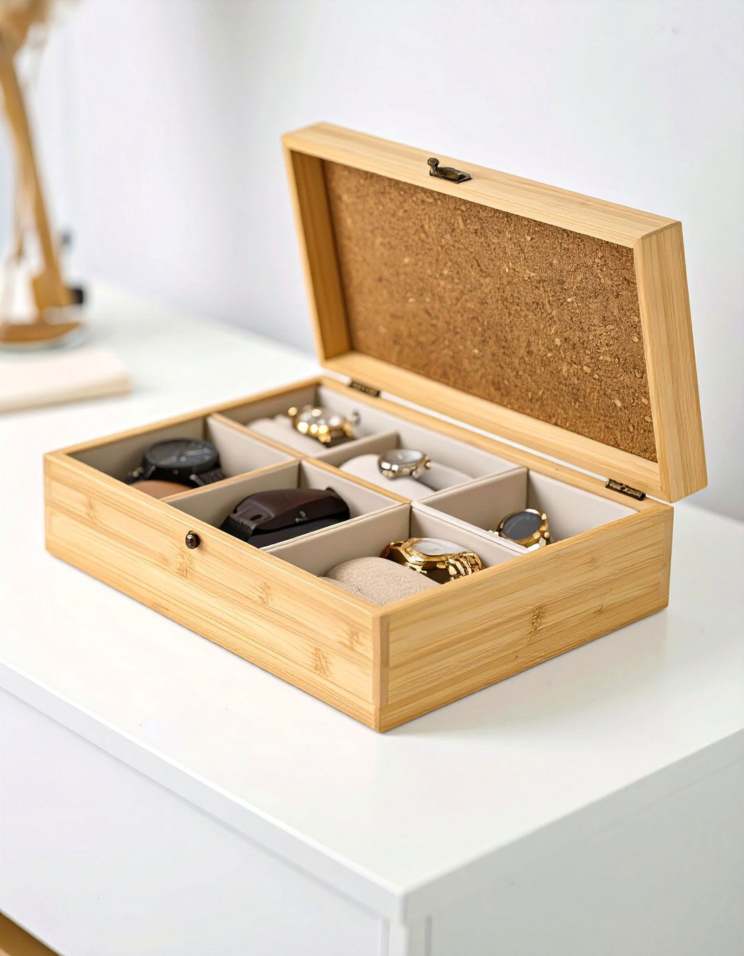 IKEA RABBLA Box with Lid and Compartments - 30 small bedroom storage ideas ikea