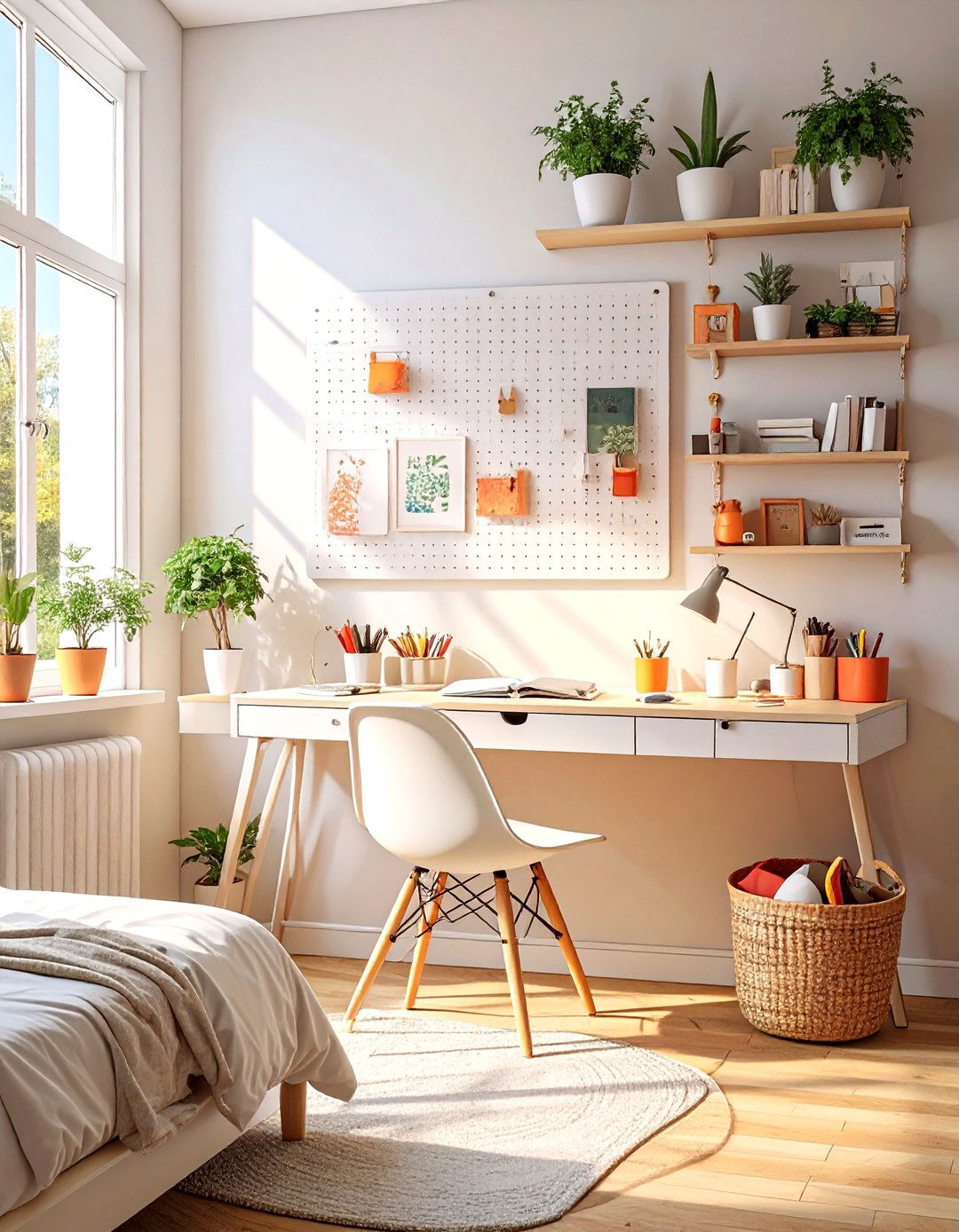 IKEA SKDIS Pegboard as a Customizable Organizer - 30 small bedroom storage ideas ikea