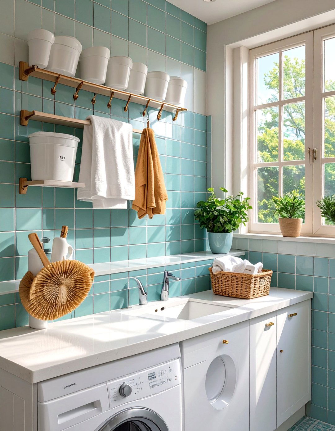 IKEA SUNNERSTA Rail and Container System - 30 small laundry room ideas ikea