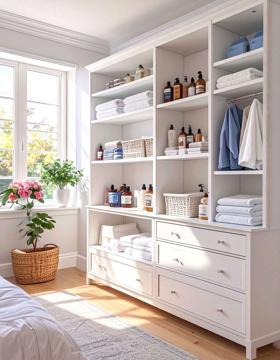 IKEA VESKEN Shelf Unit for Awkward Corners - 30 small bedroom storage ideas ikea
