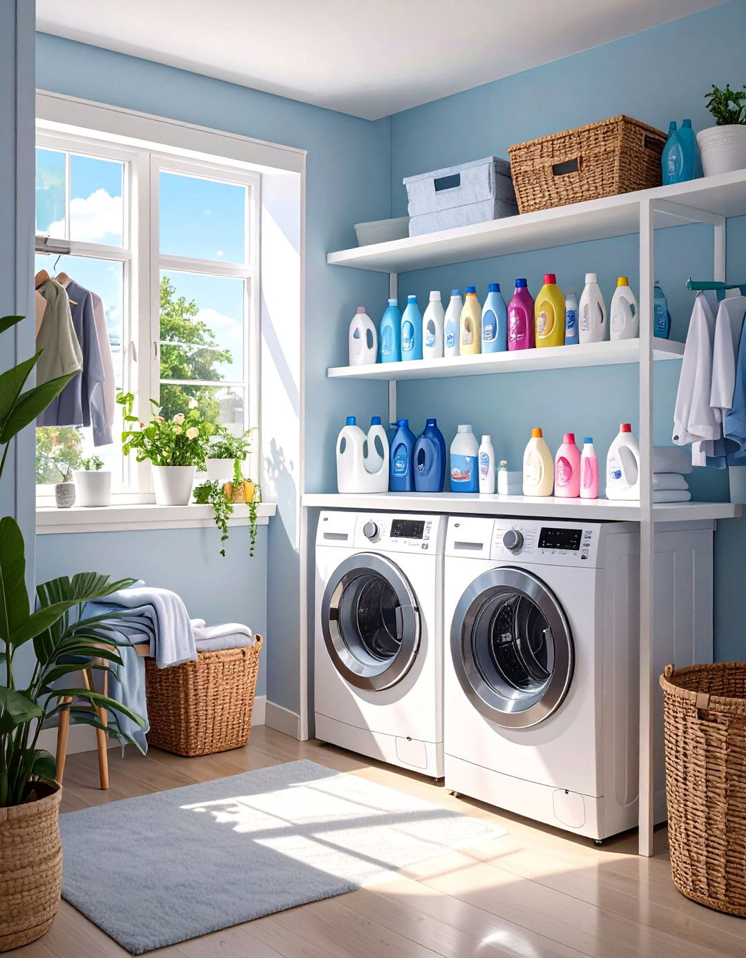 IKEA VESKEN Shelf Unit for Narrow Gaps - 30 small laundry room ideas ikea