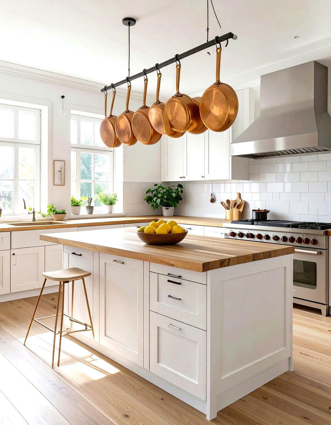 Ikea VADHOLMA Kitchen Island with Rack - 30 small ikea kitchen ideas
