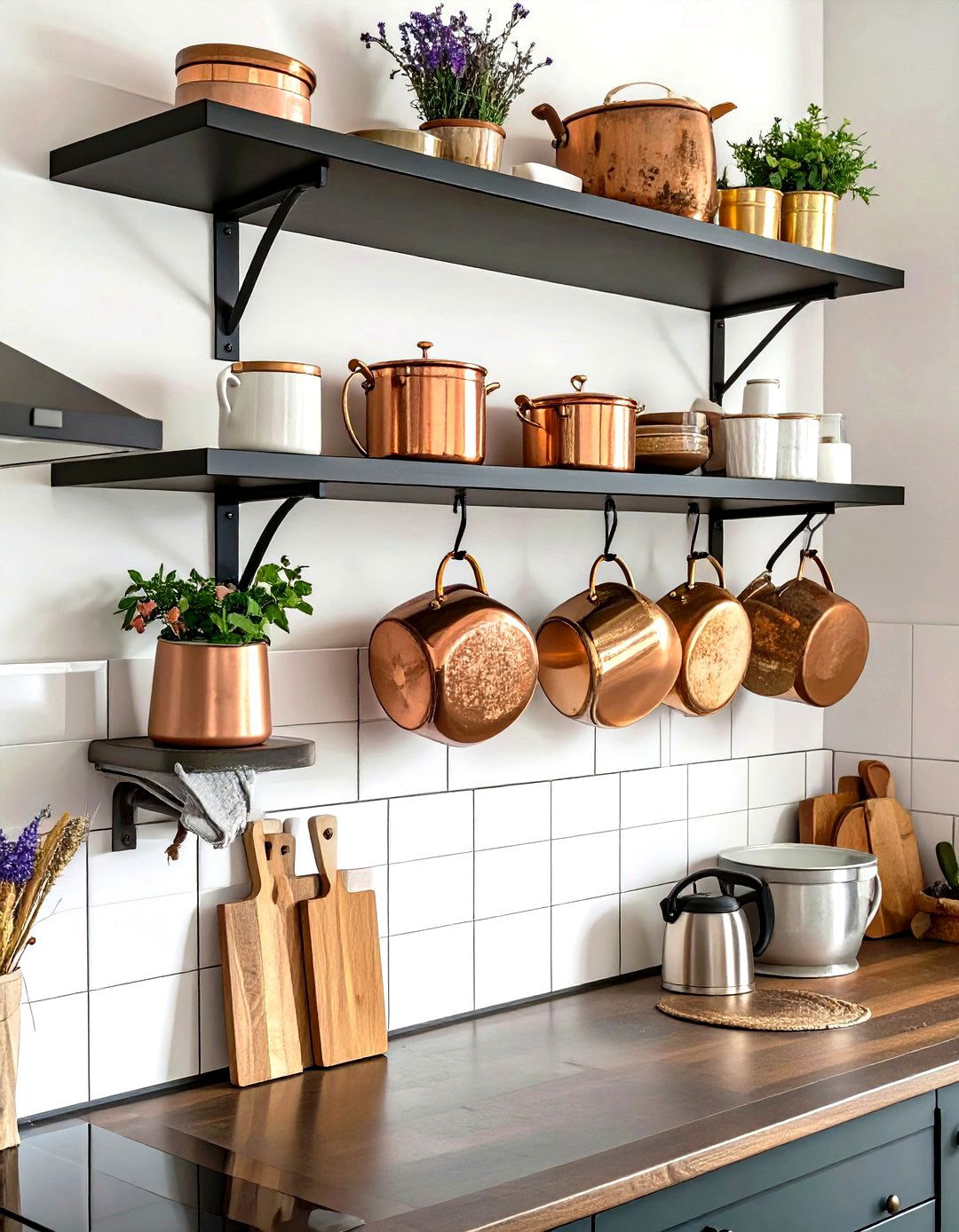Ikea VADHOLMA Wall Shelf for Open Storage - 30 small ikea kitchen ideas