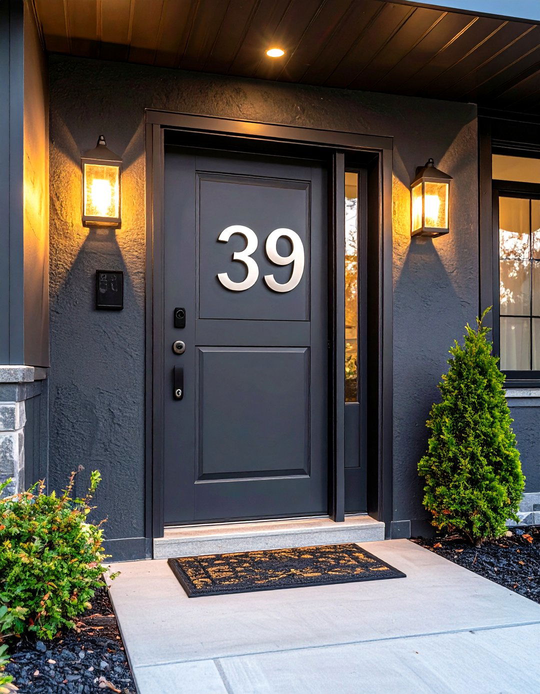 Illuminated Address Plaque Porch Lighting - 30 porch lighting ideas