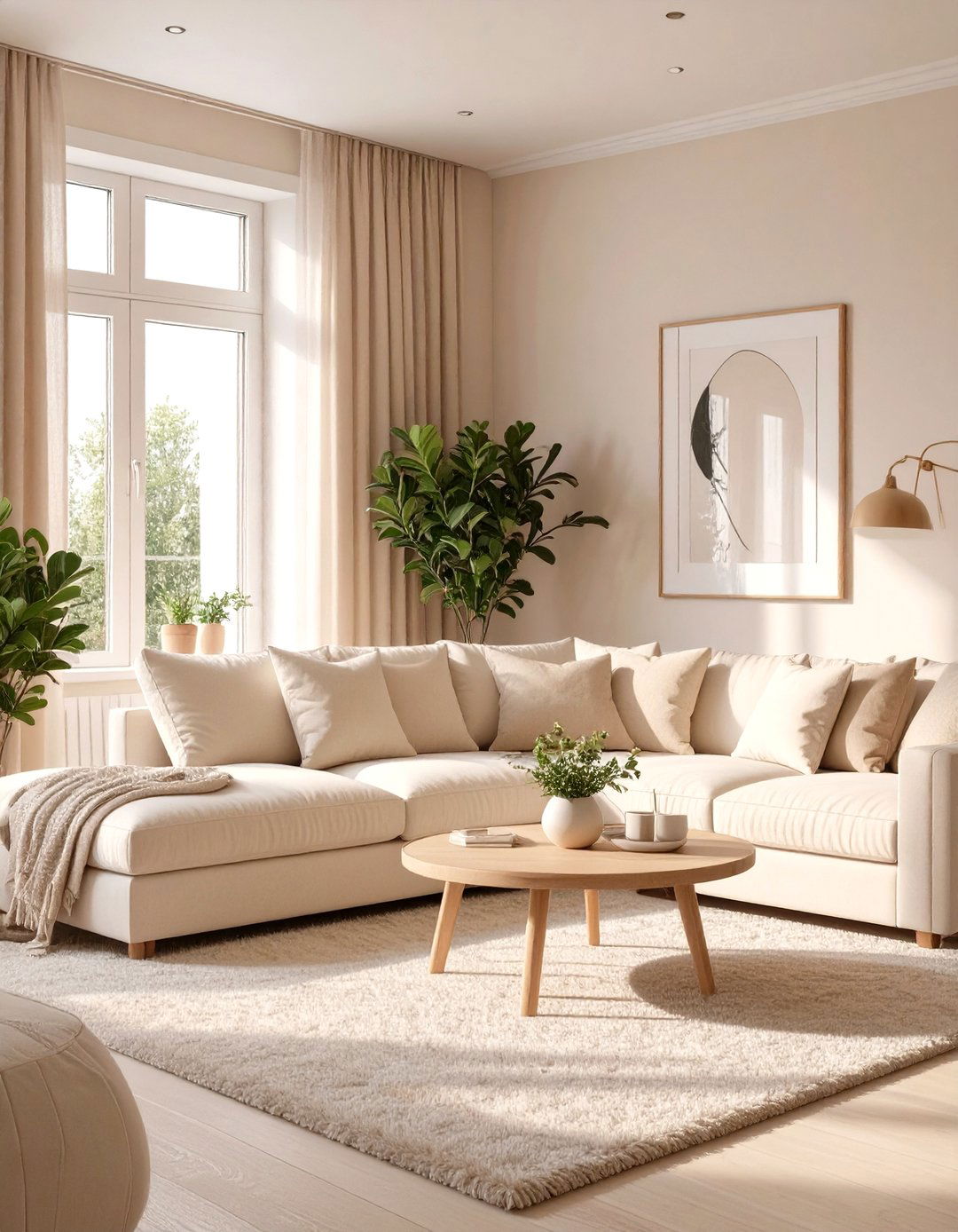 Implement a Light and Neutral Color Palette - 30 tiny living room ideas