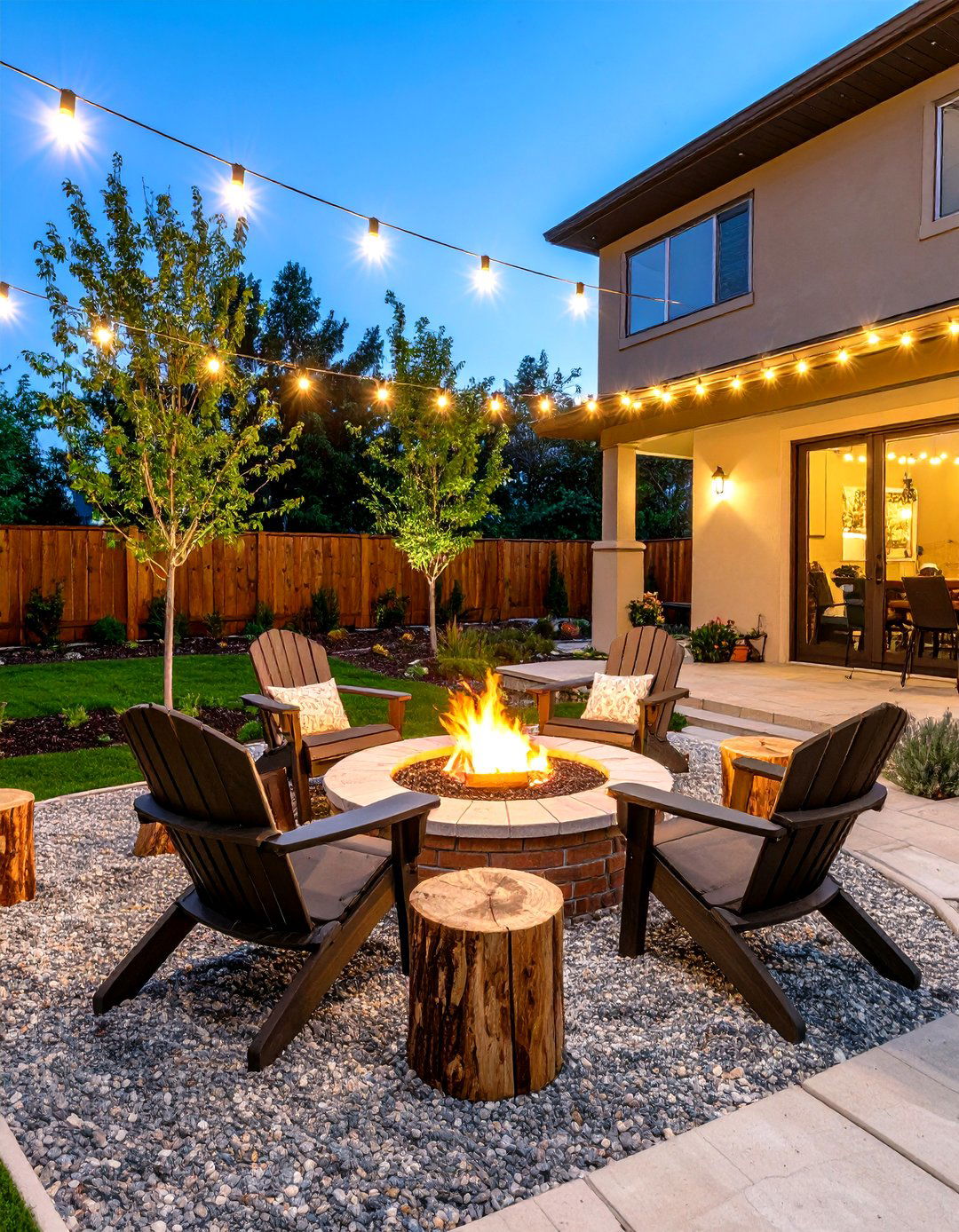 In Ground Campfire Style Fire Pit - 30 fire pit backyard ideas