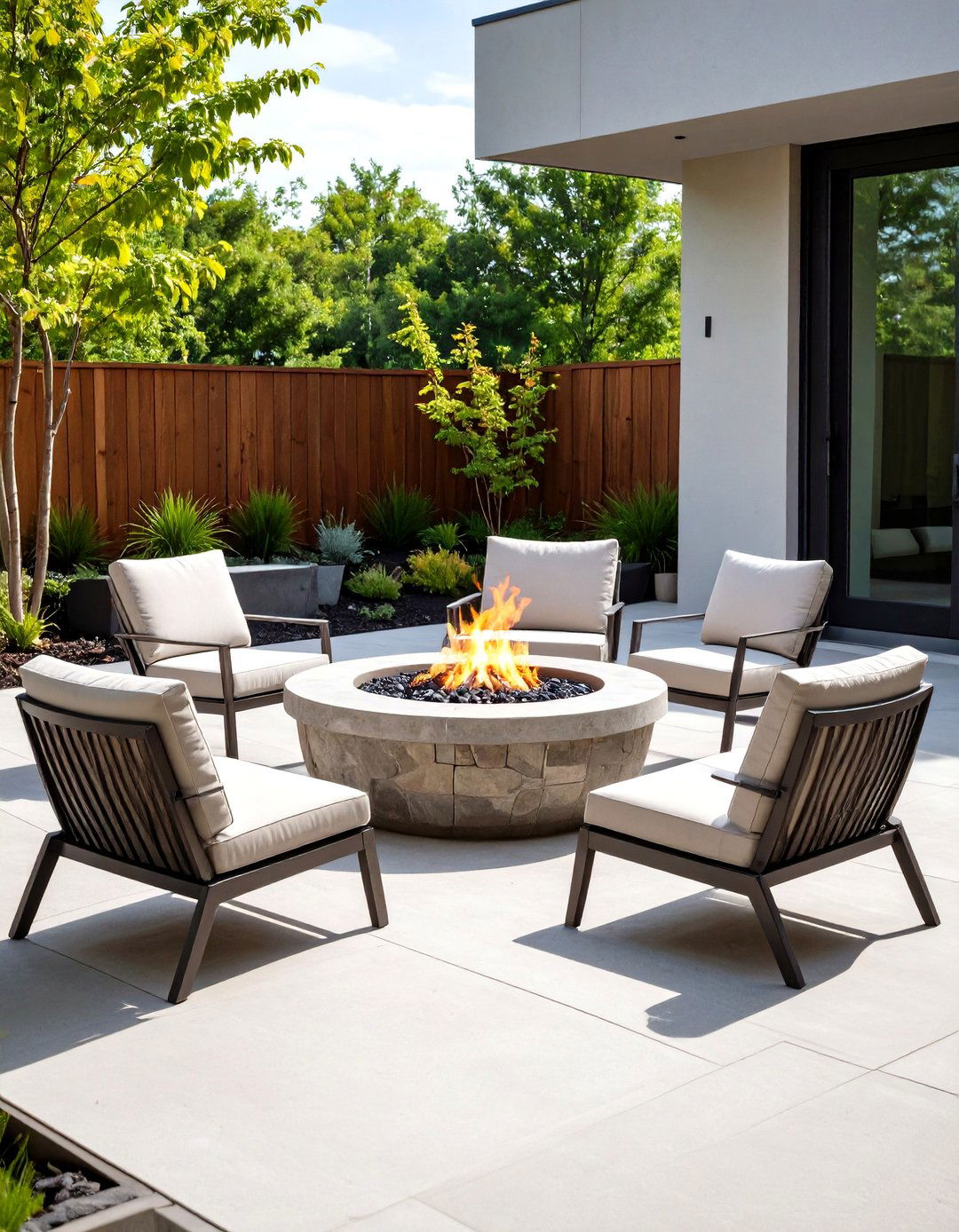 In Ground Stone Fire Pit - 30 fire pit landscaping ideas