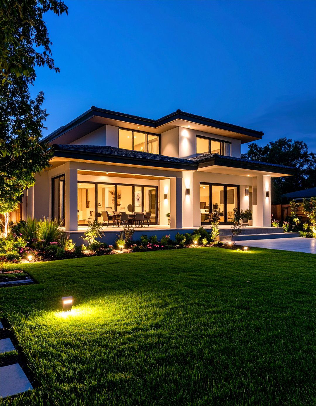 In Ground Well Lights - 30 backyard lighting ideas