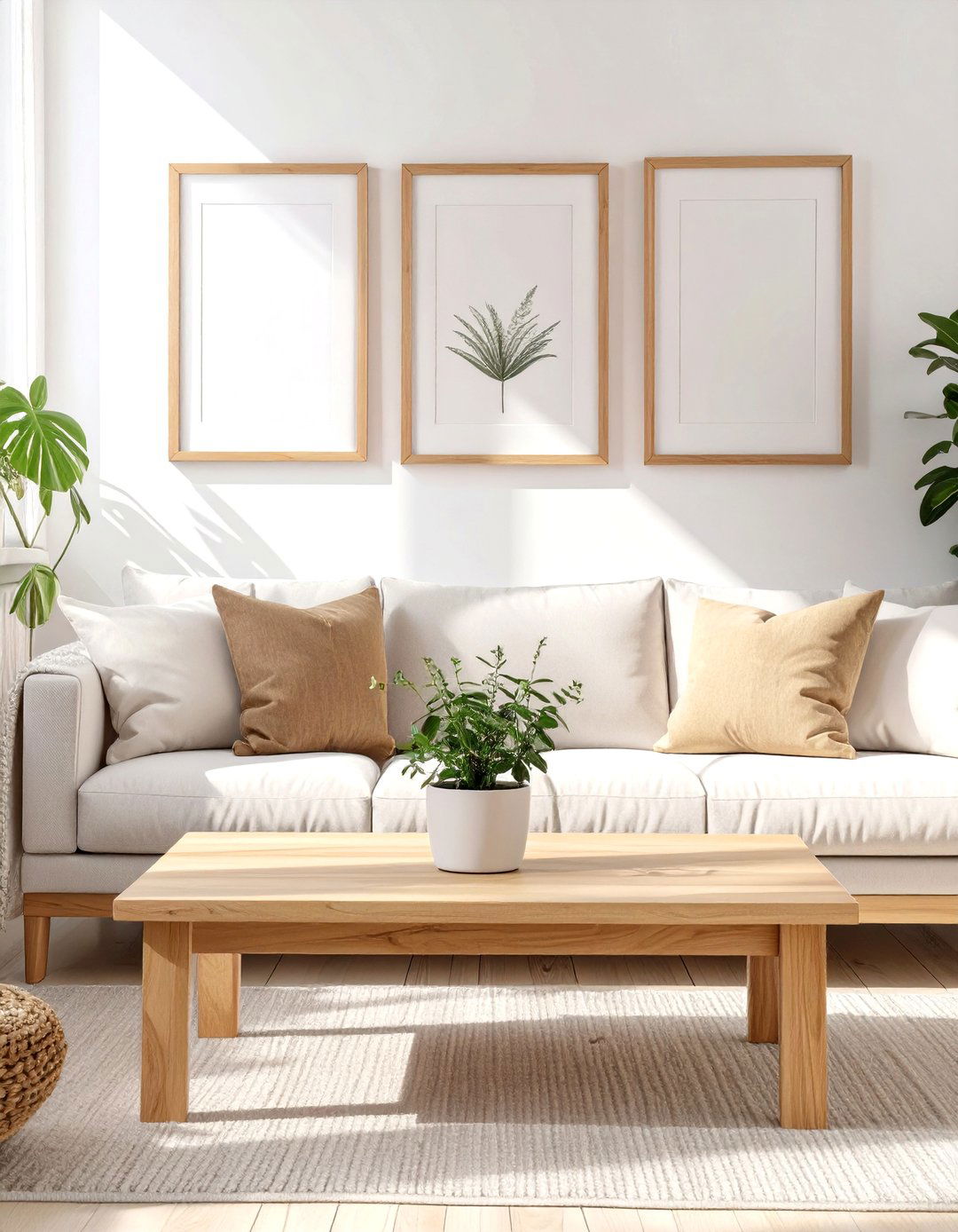 Incorporate Natural Wood Accents - 30 simple living room ideas