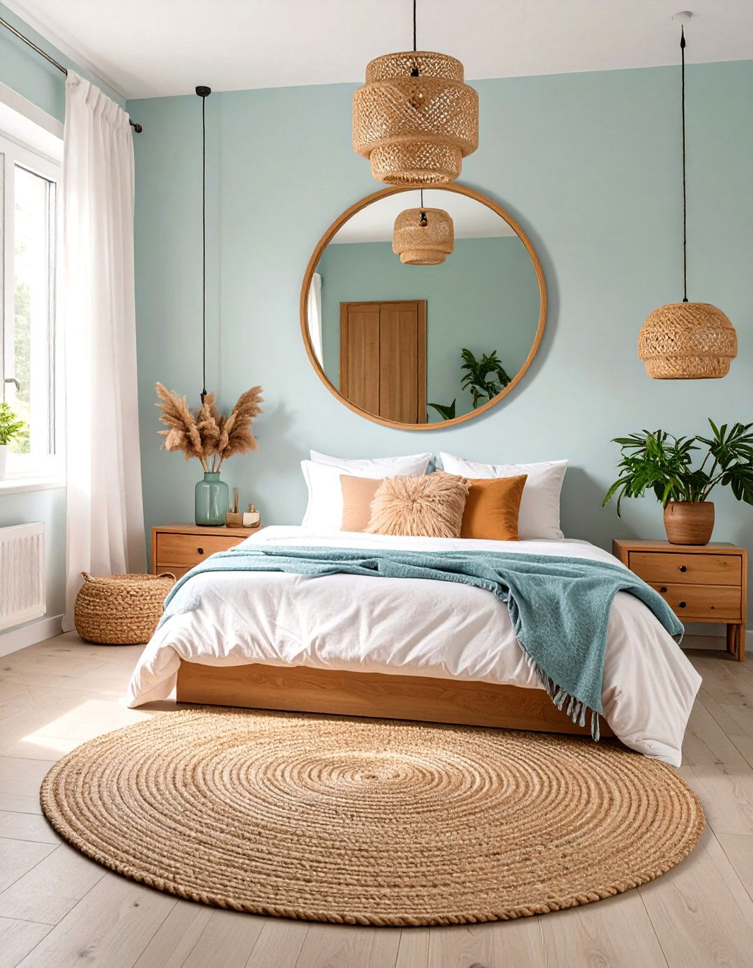 Incorporate Round Shapes - 30 small master bedroom ideas
