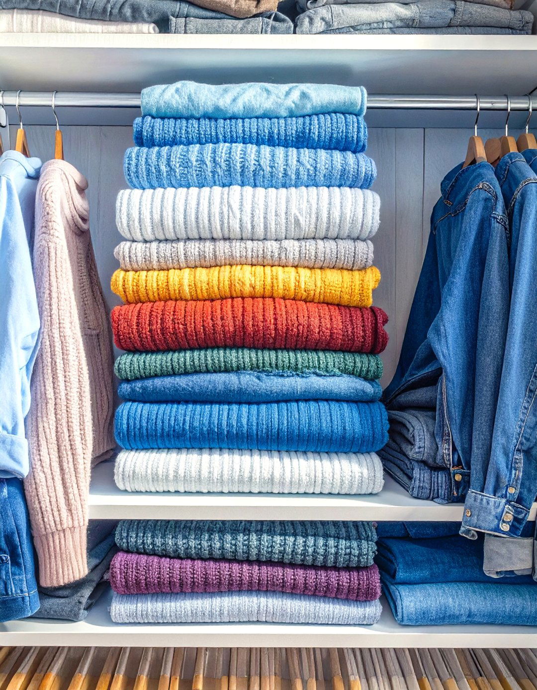 Incorporate Shelf Dividers - 30 small closet ideas for bedroom