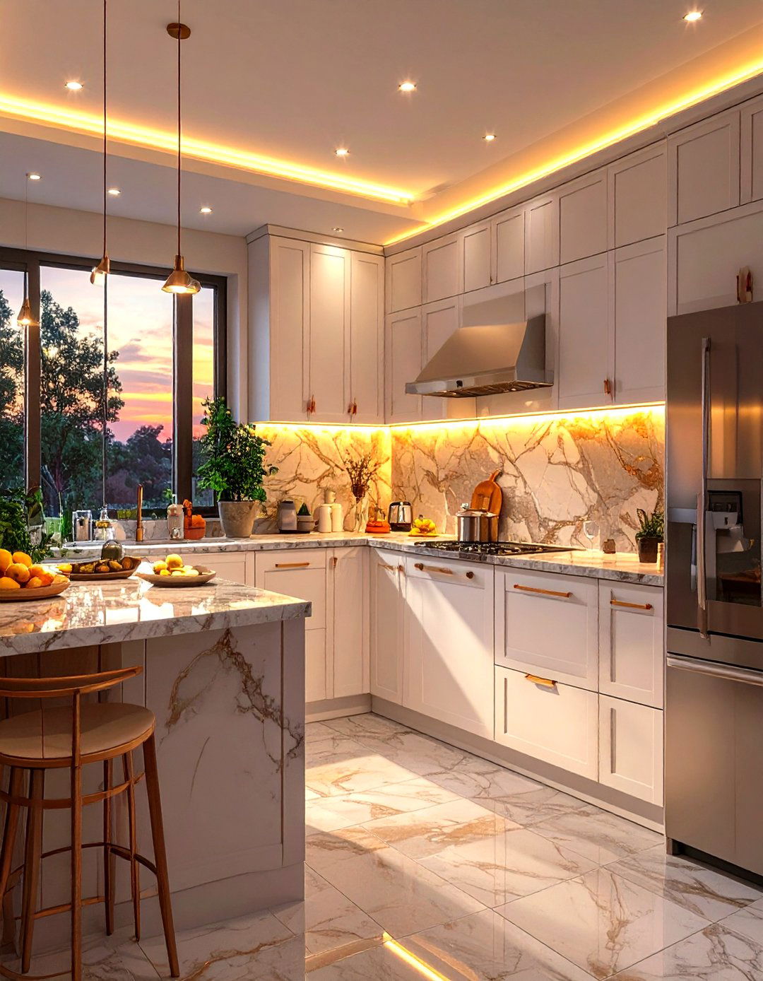 Incorporate Under Cabinet LED Lighting - 30 small kitchen decorating ideas