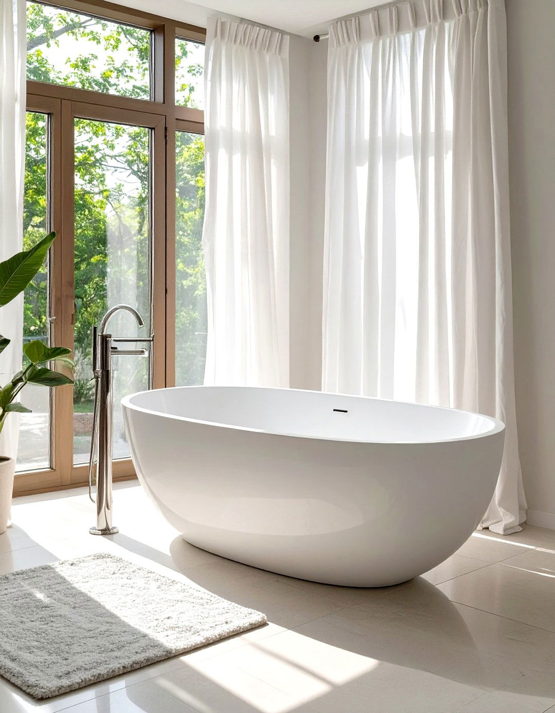 Incorporate a Freestanding Bathtub - 30 spa like bathroom ideas
