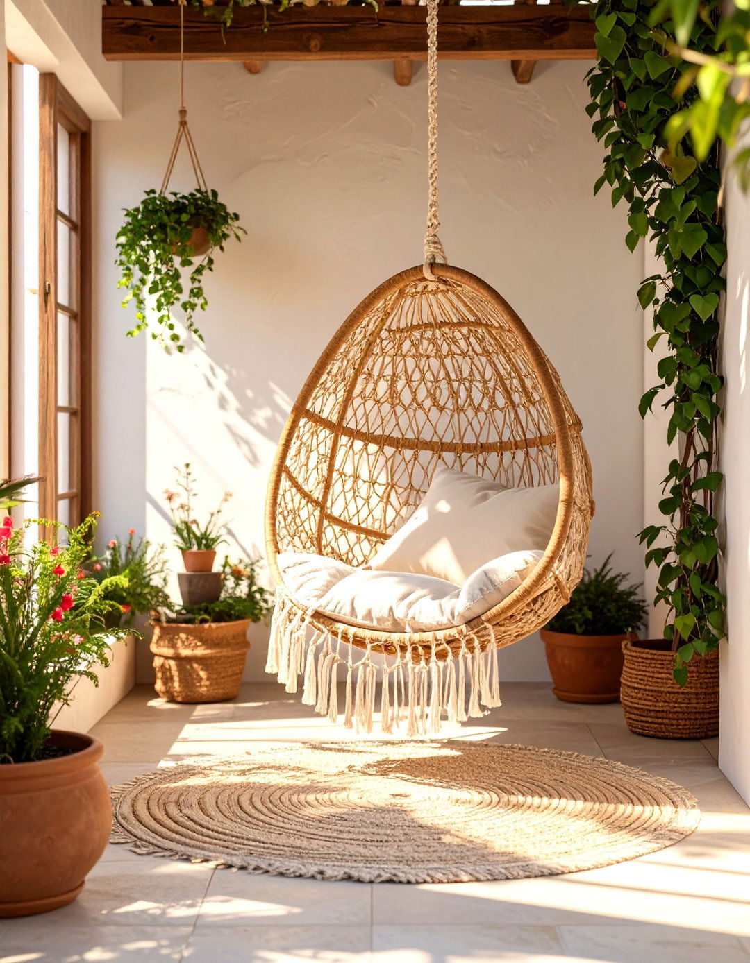 Incorporate a Hammock Chair for a Relaxing Small Patio Vibe - 30 small patio decorating ideas