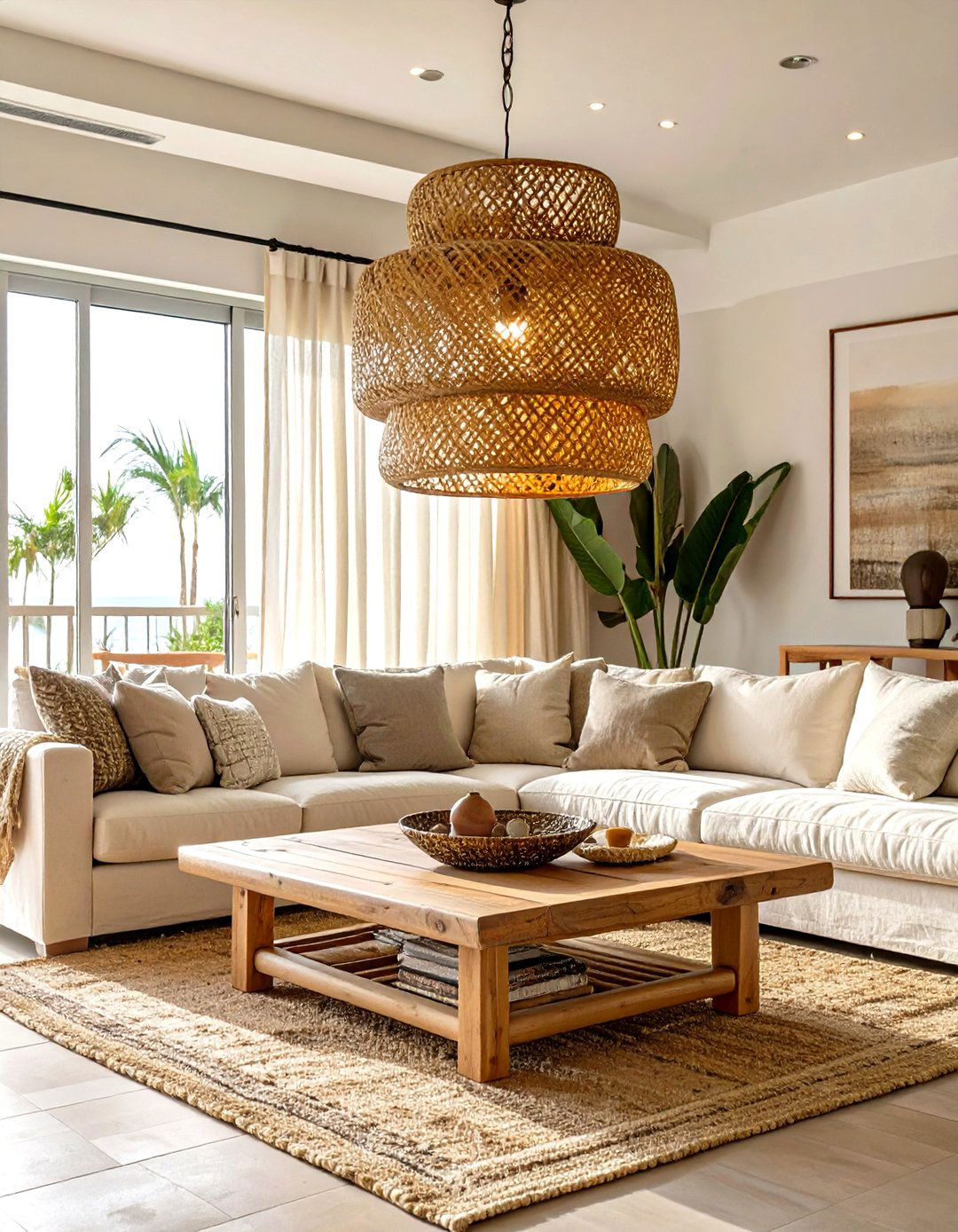 Incorporate a Pendant Light - 30 simple living room ideas