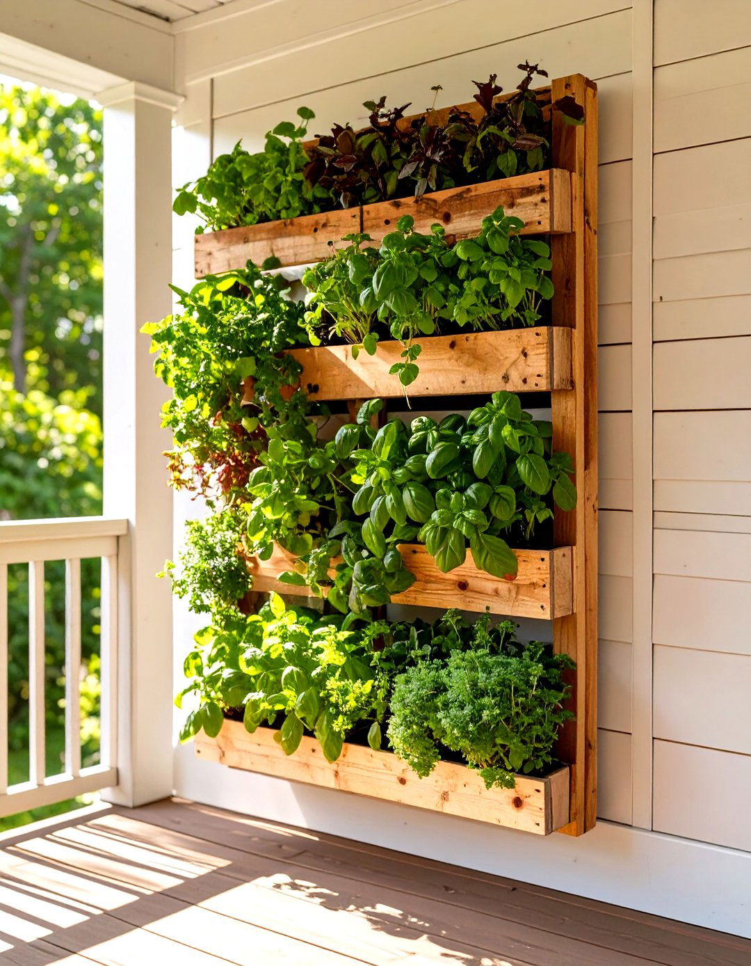 Incorporate a Vertical Herb Garden - 30 screen porch ideas on a budget