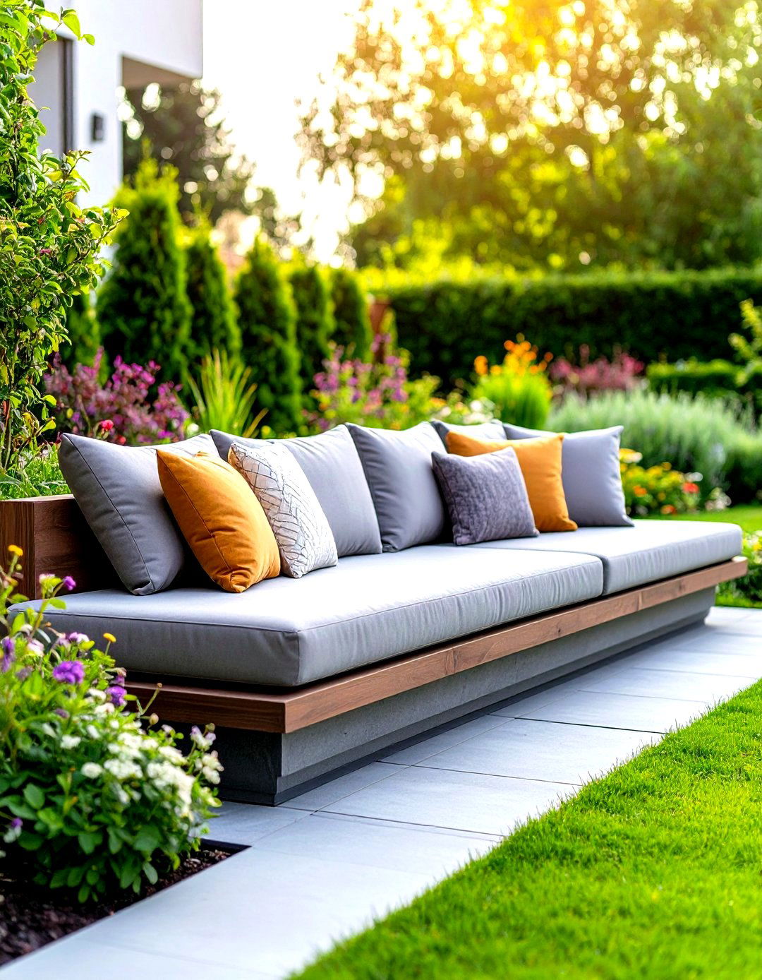 Incorporating Built In Patio Seating - 30 patio landscaping ideas