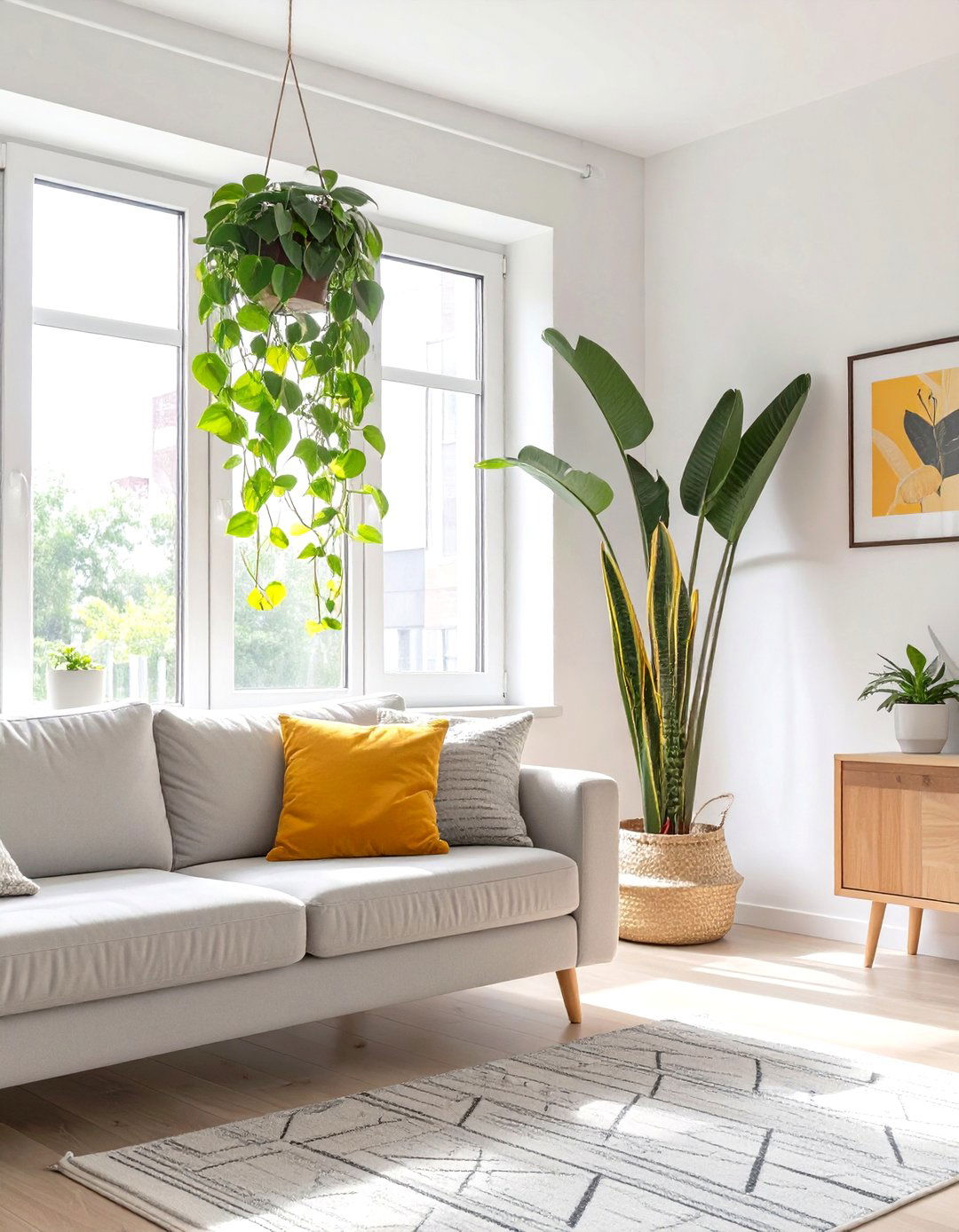 Incorporating Houseplants in a Small Room - 30 small living room design ideas