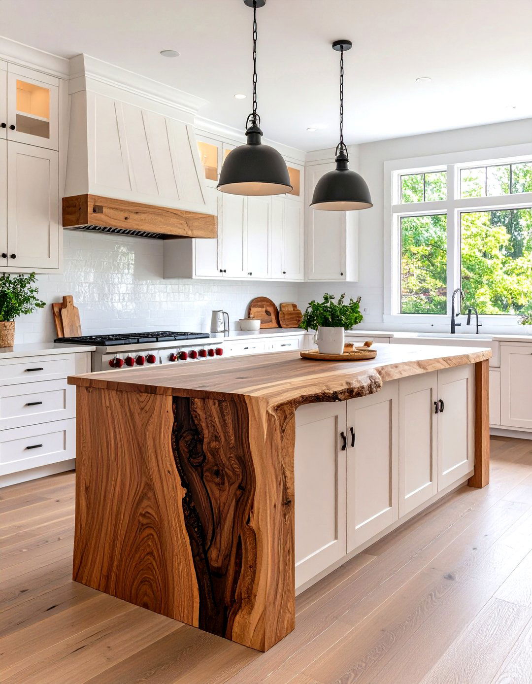 Incorporating Live Edge Wood - 30 rustic kitchen ideas