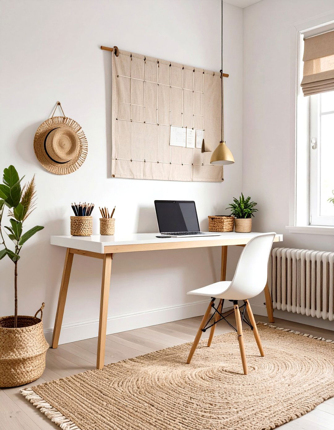 Incorporating Natural Elements and Textures - 30 small office decor ideas for work