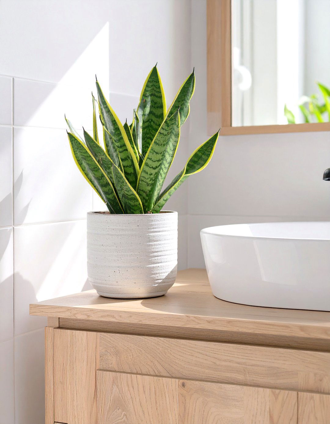 Incorporating Natural Plants - 30 small bathroom makeover ideas