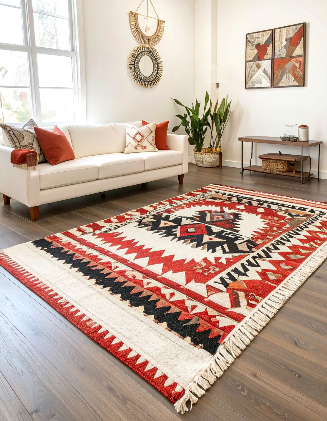 Incorporating Navajo Inspired Textiles and Rugs - 30 southwestern interior design ideas