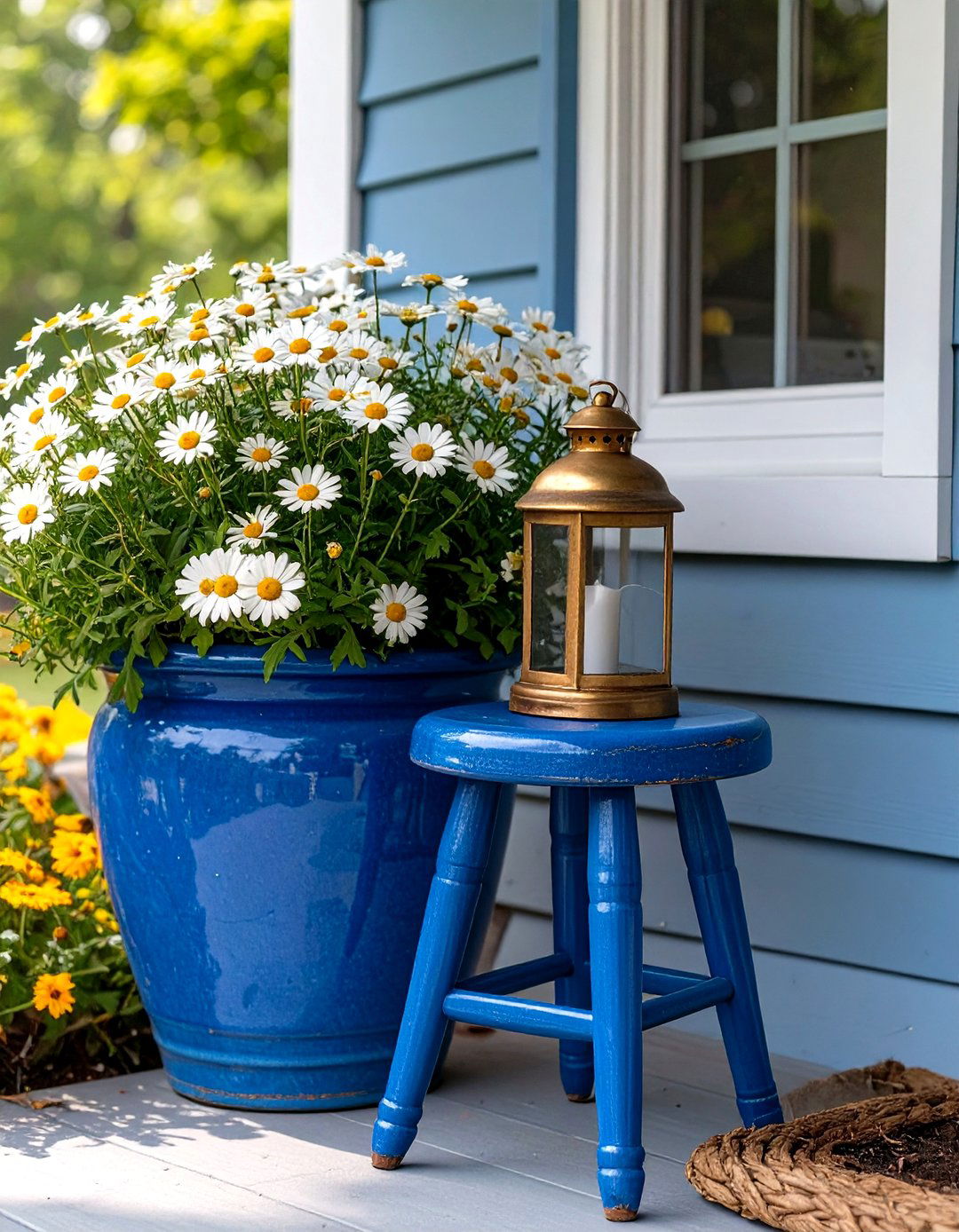 Incorporating Outdoor Safe Decorative Objects - 30 small front porch landscaping ideas