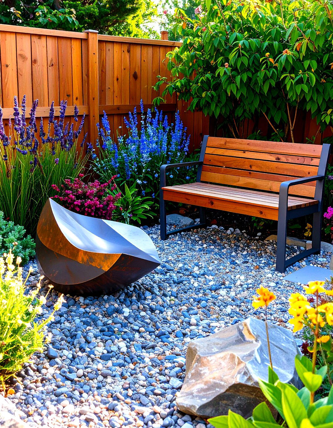 Incorporating Sculptural Elements on the Patio - 30 patio decorating ideas