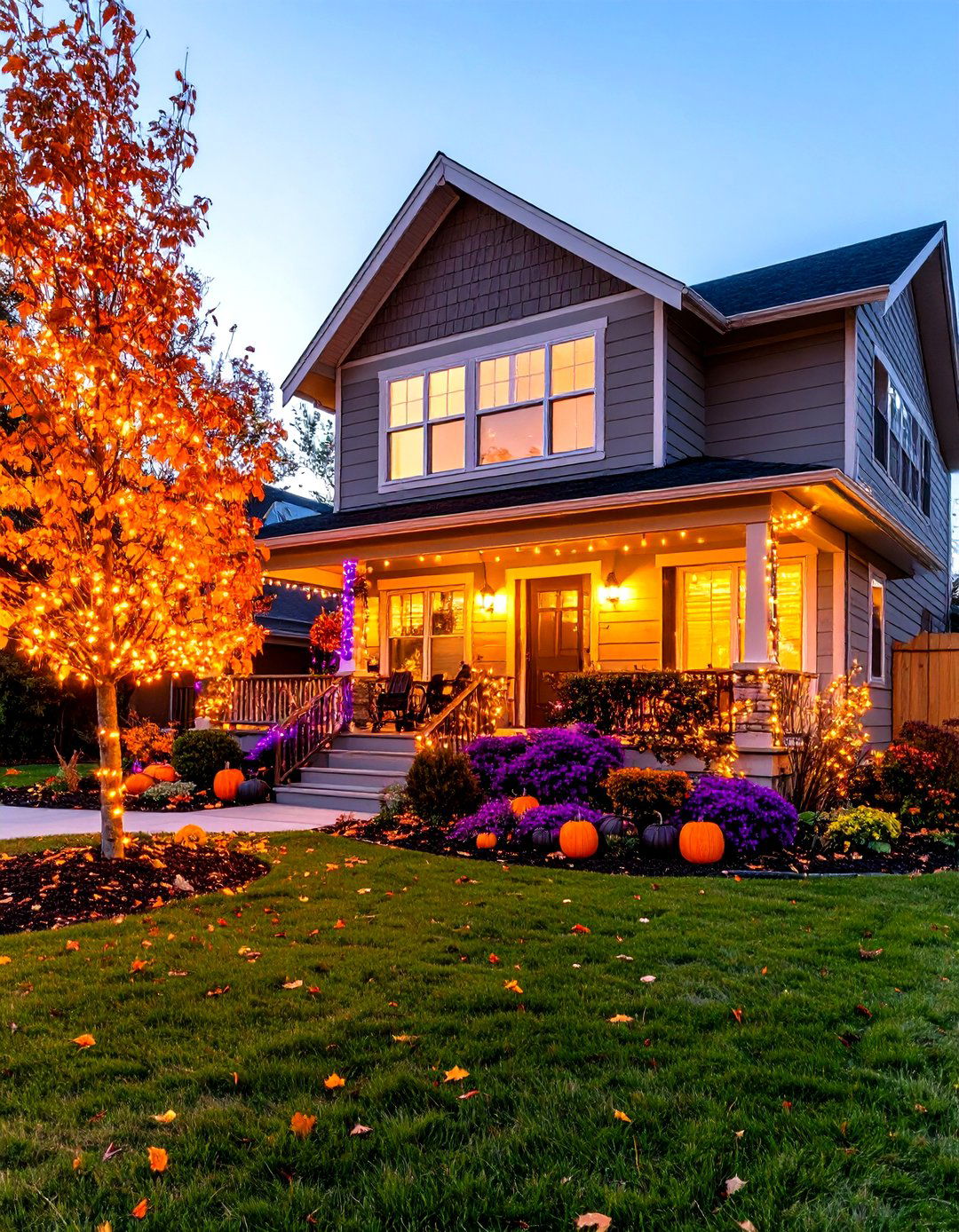 Incorporating Themed Holiday Light Displays - 30 outdoor tree lighting ideas