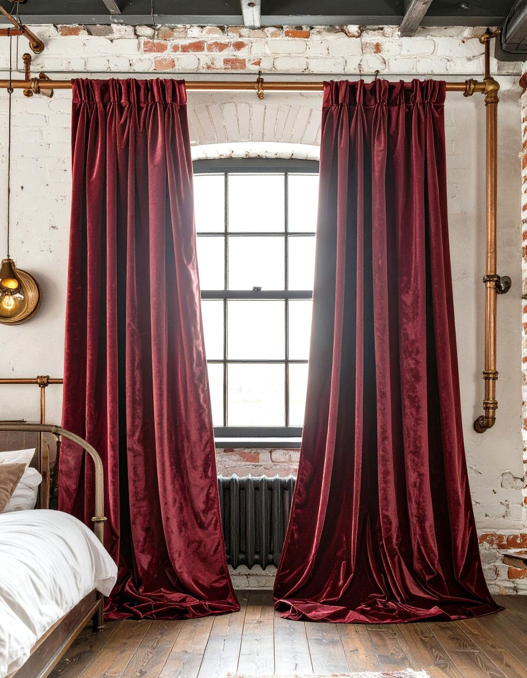 Incorporating Velvet Curtains for a Touch of Luxury - 30 steampunk interior design ideas