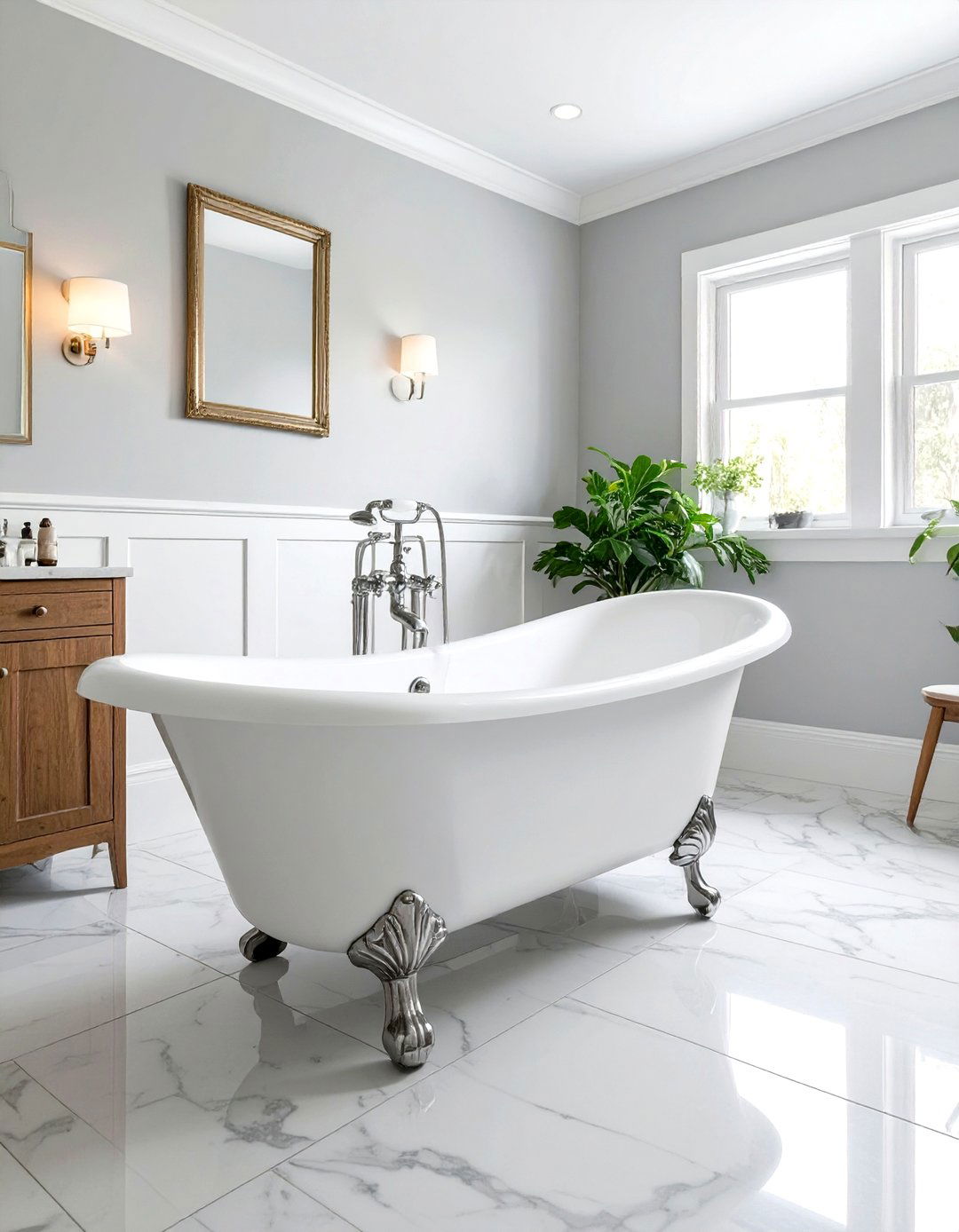 Incorporating a Clawfoot Bathtub - 30 vintage interior design ideas