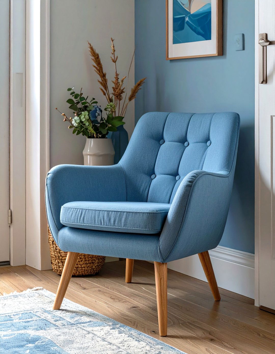Incorporating a Small Accent Chair - 30 small entryway design ideas