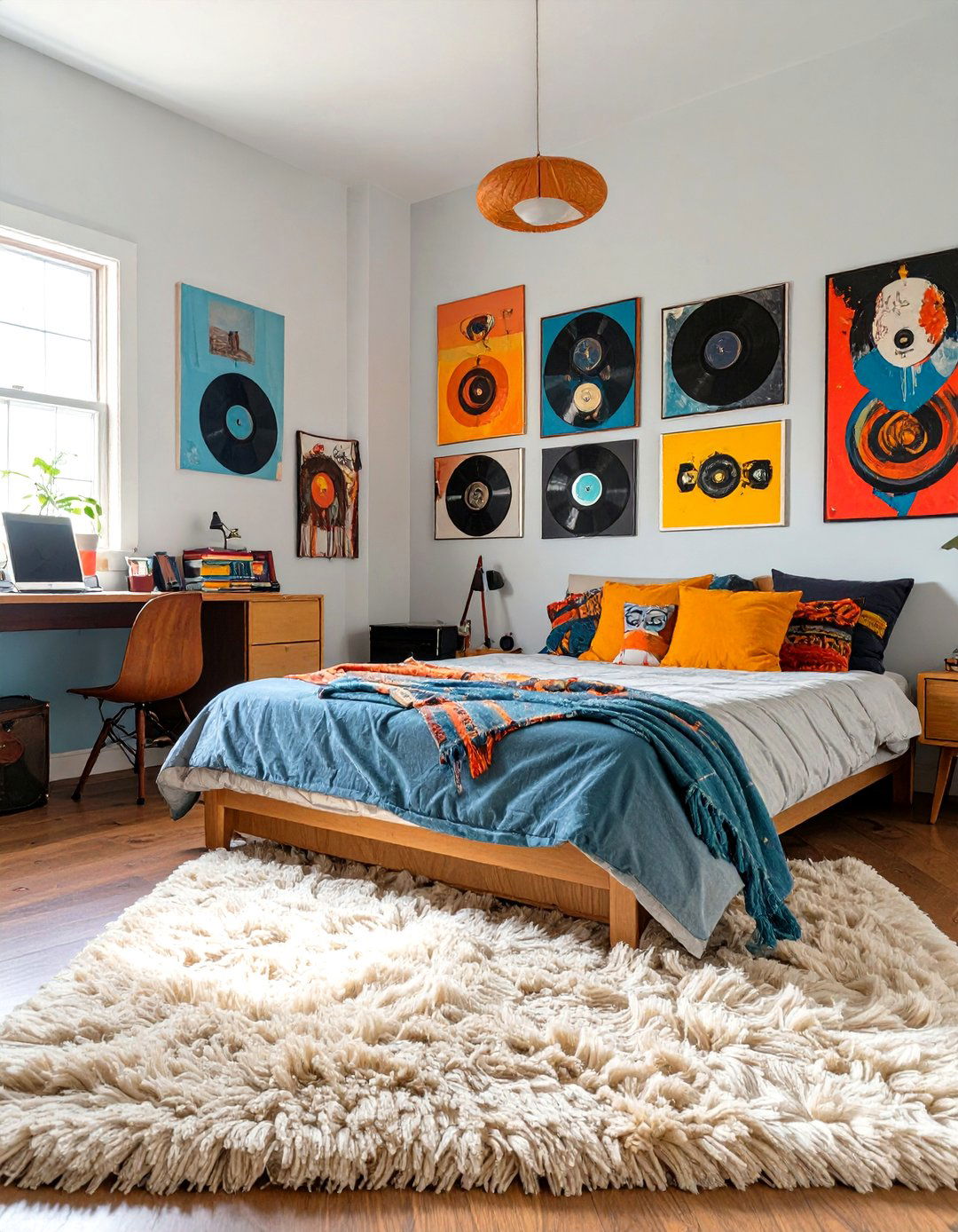 Indie Inspired Room with Eclectic Art - 30 teenage girl room ideas