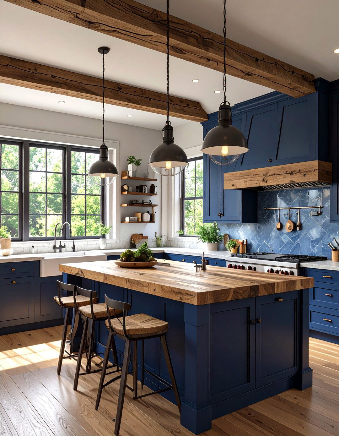 30 Blue Kitchen Cabinets Ideas for a Stunning Remodel - We Love Home Blog