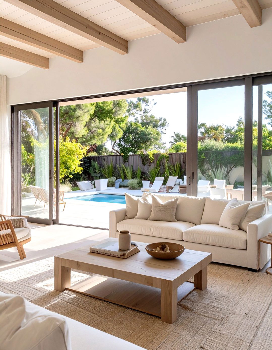Indoor Outdoor Flow Living Room - 30 modern coastal living room ideas