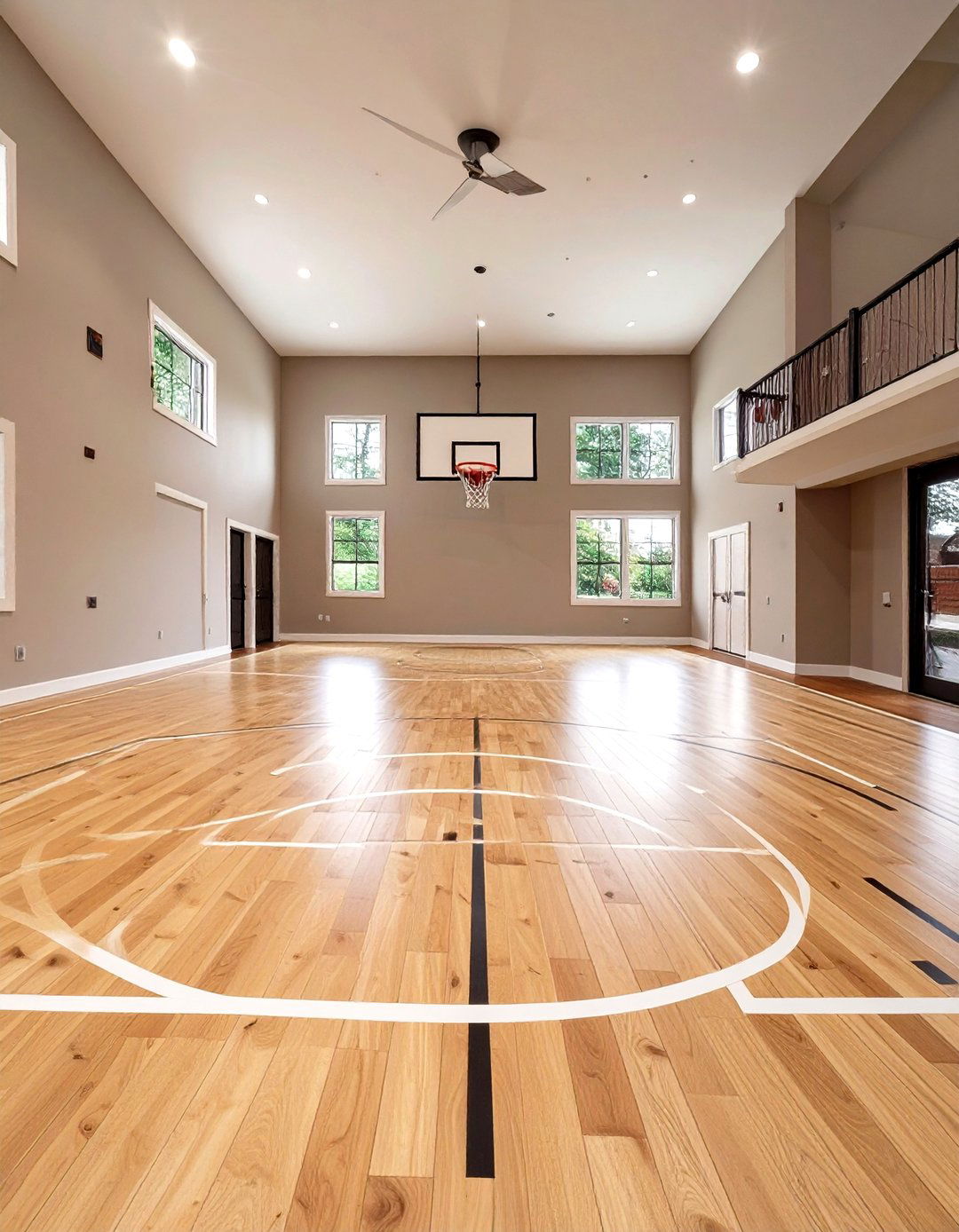 Indoor Sports Court - 30 bonus room above garage ideas