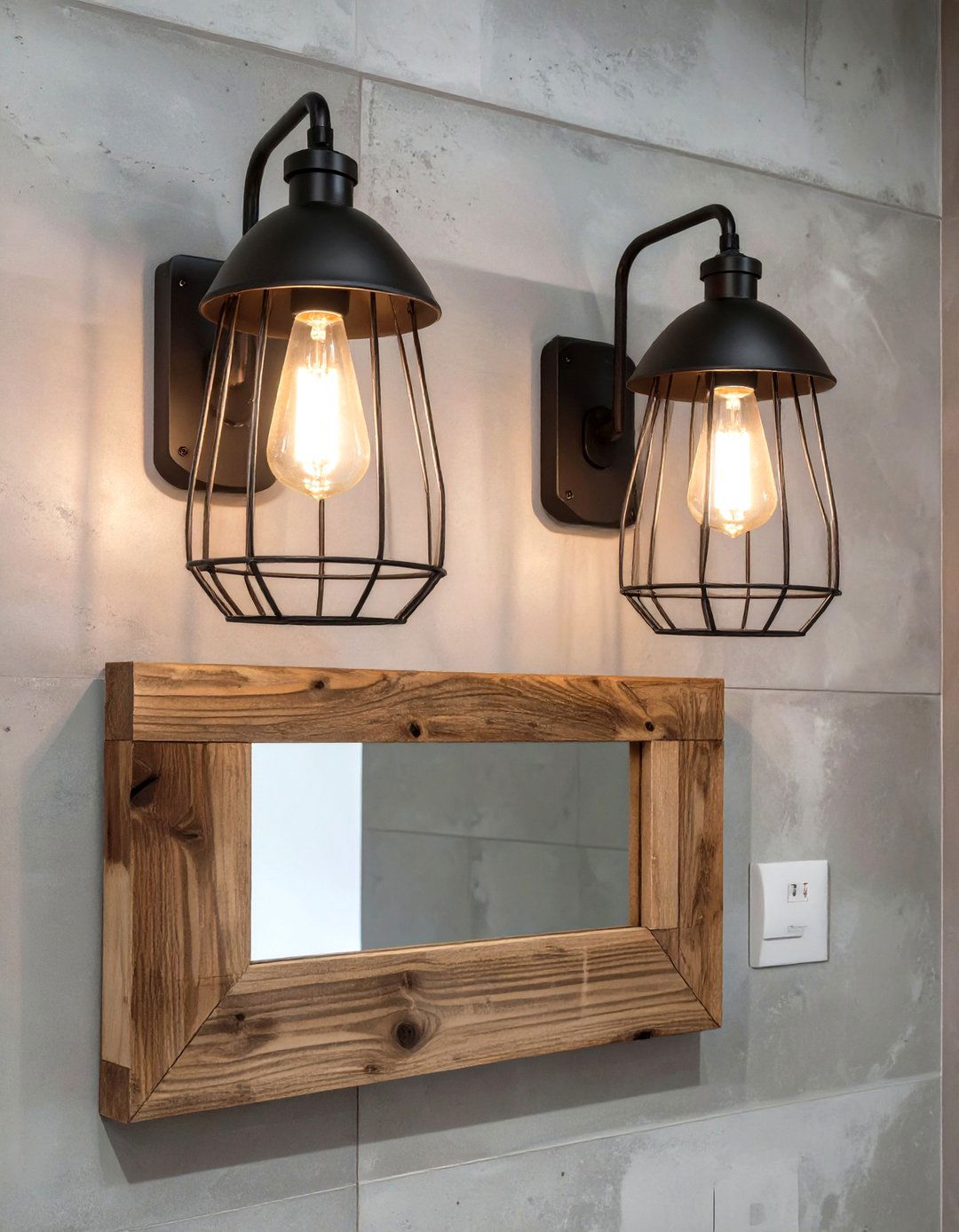 Industrial Cage Light Fixtures - 30 vanity lighting ideas