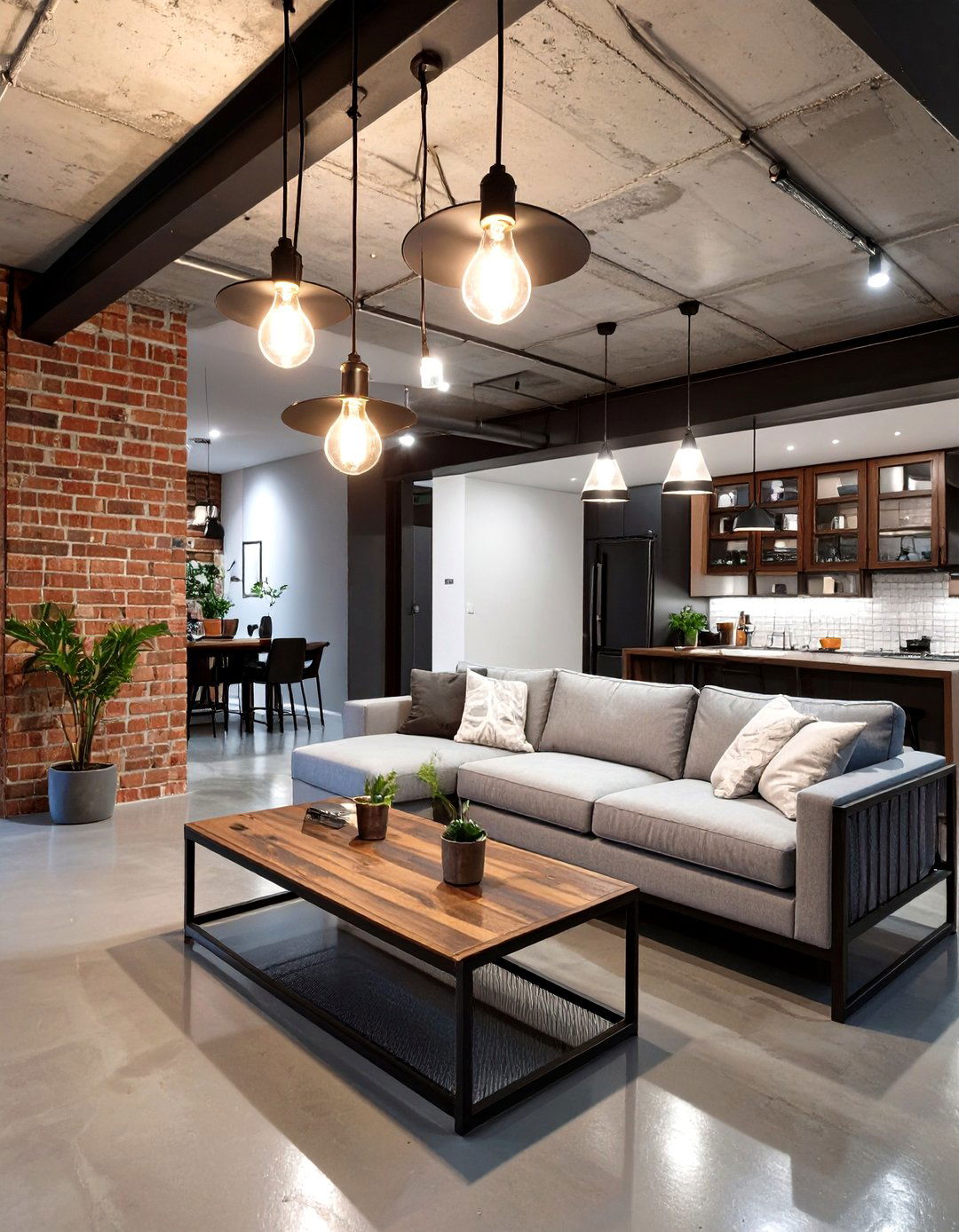 Industrial Chic Basement Family Room - 30 basement family room ideas