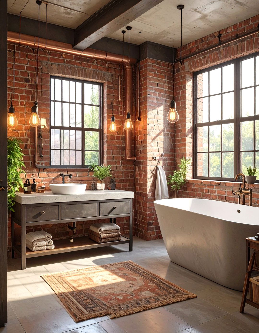 Industrial Chic Bathroom - 30 bathroom remodel ideas 2022