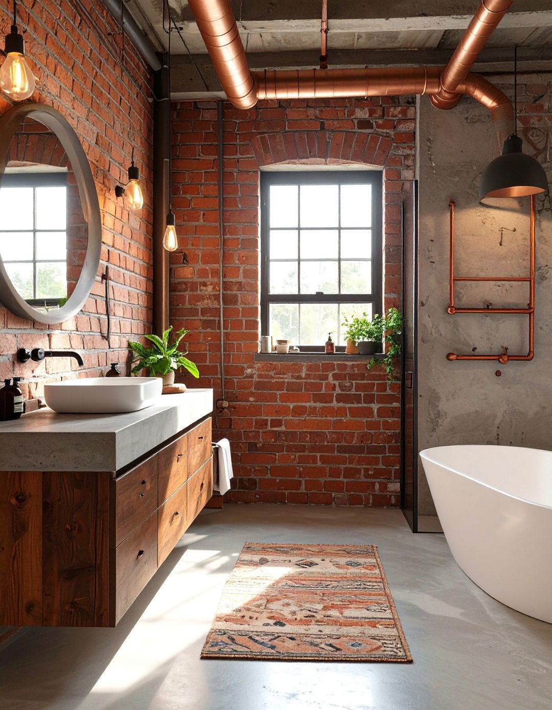 Industrial Chic Bathroom Design - 30 bathroom trends