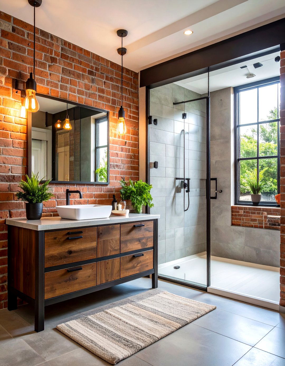 Industrial Chic Bathroom Edge - 30 5x8 bathroom remodel ideas