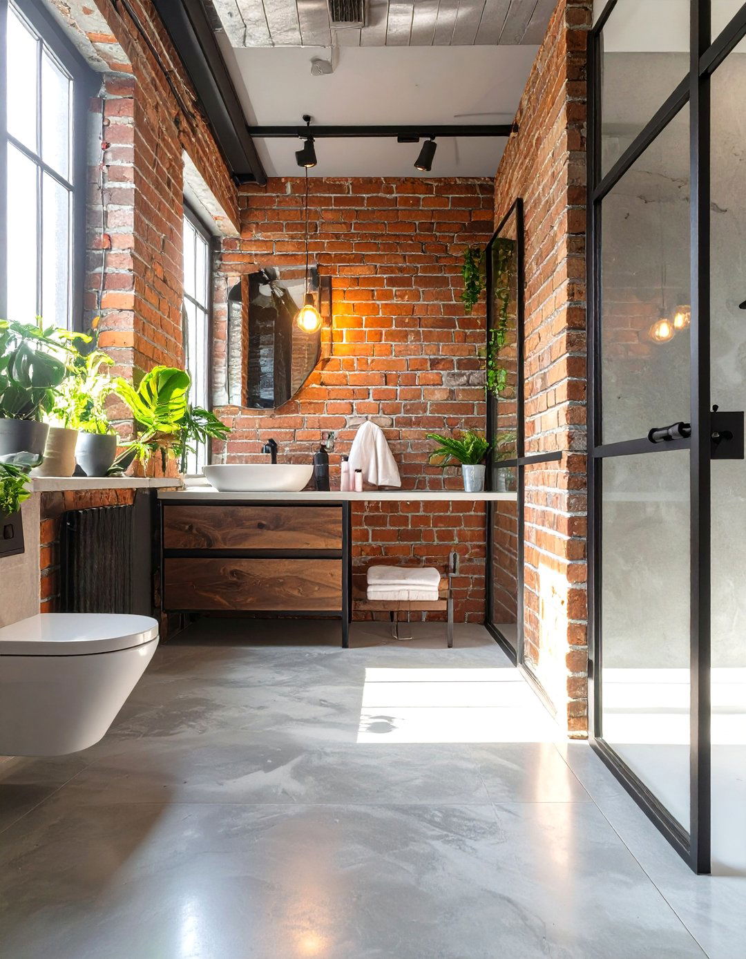 Industrial Chic Bathroom - 30 bathroom decor ideas 2025