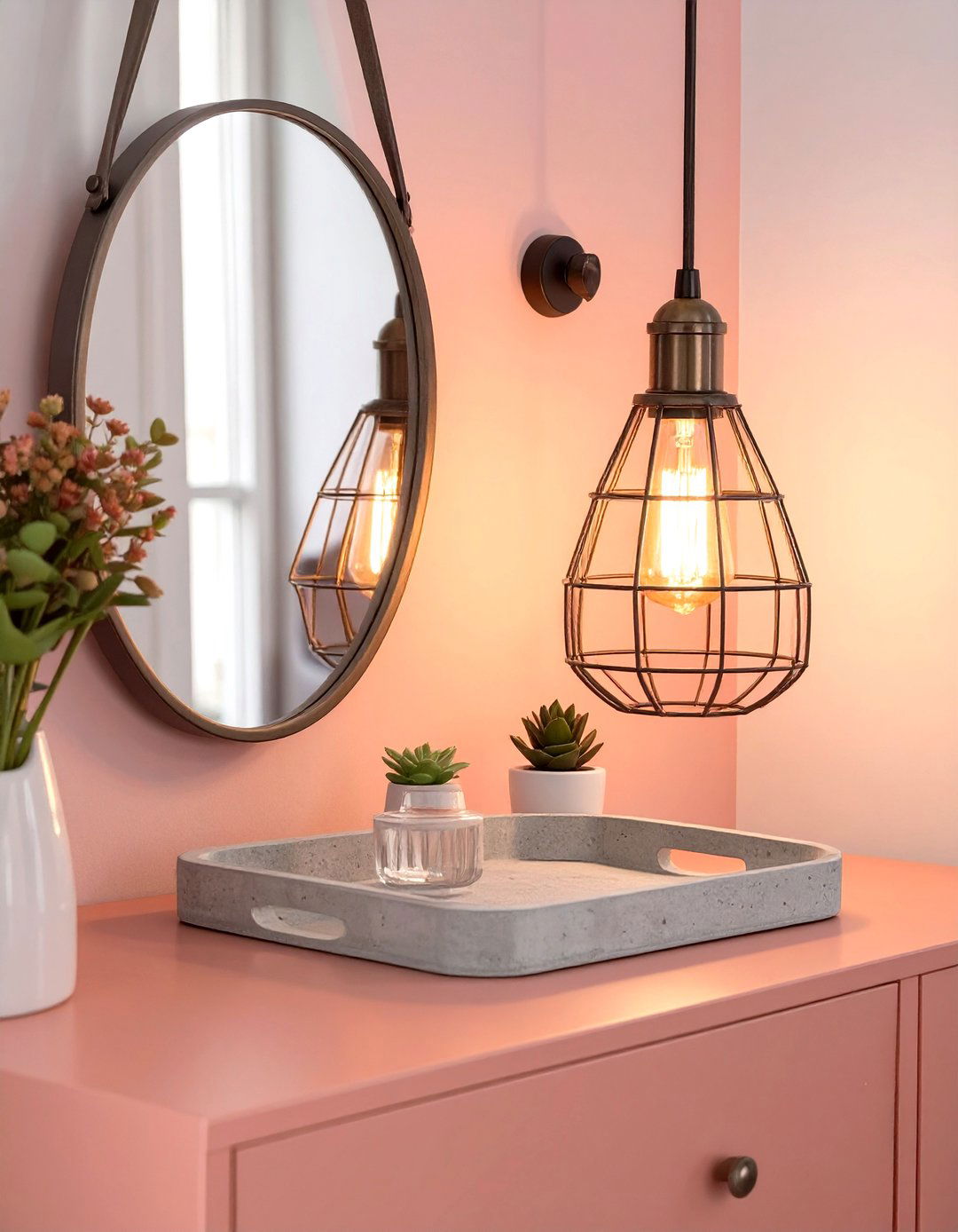 Industrial Chic Dresser Surface - 30 bedroom dresser top decor ideas