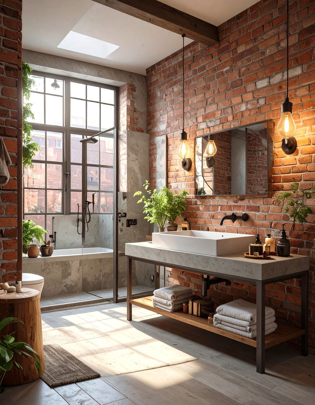 Industrial Chic Guest Bathroom - 30 modern guest bathroom ideas