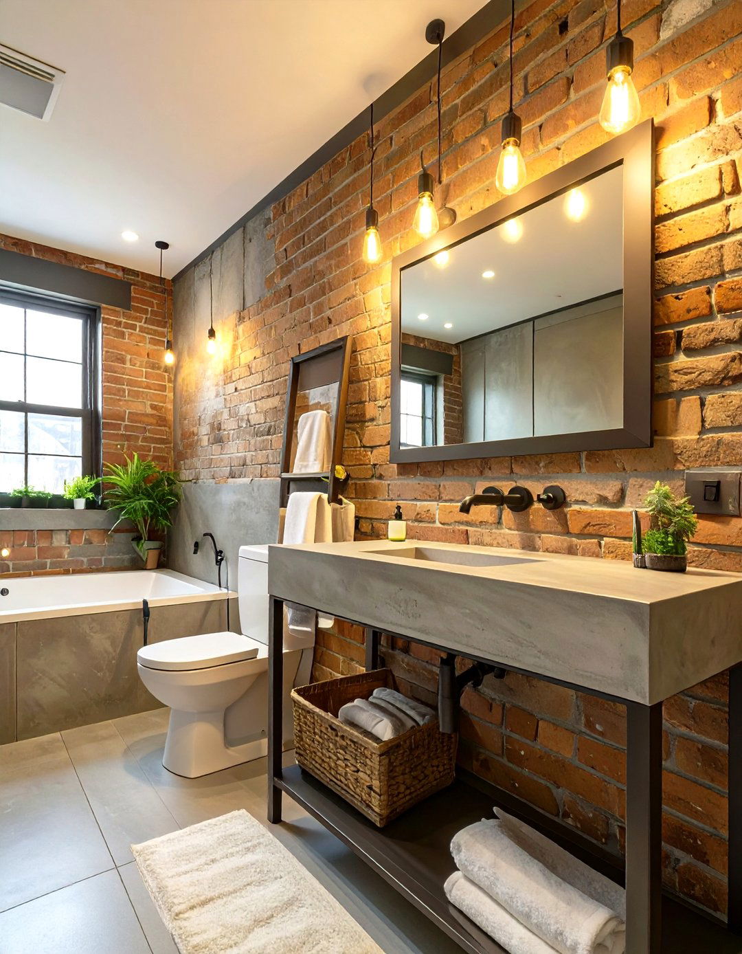 Industrial Chic Guest Bathroom - 30 guest bathroom remodel ideas