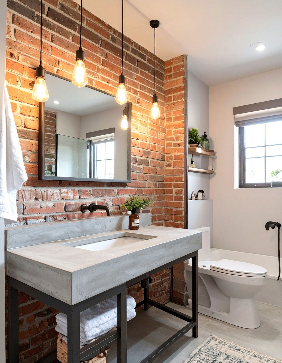 Industrial Chic Half Bathroom - 30 half bathroom remodel ideas