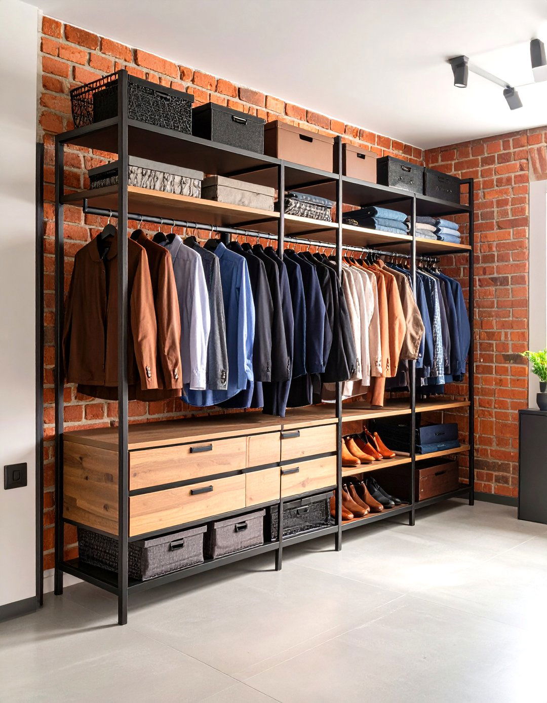 Industrial Chic Hallway Closet - 30 hallway closet ideas